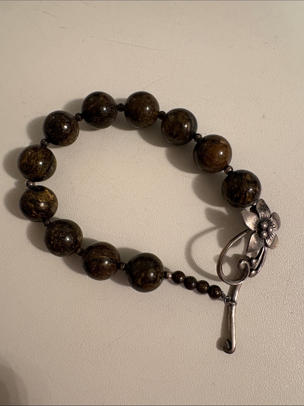 Silpada brown bead bracelet